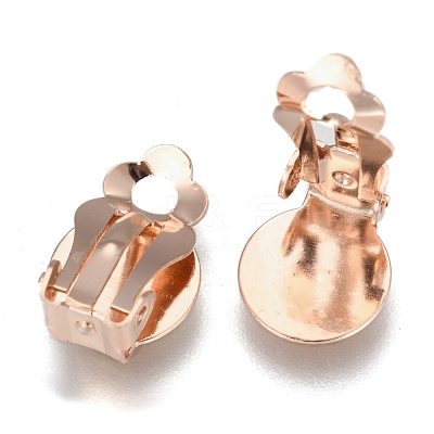 304 Stainless Steel Clip-on Earring Findings STAS-E482-16RG-1