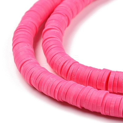 Handmade Polymer Clay Beads Strands CLAY-R089-6mm-Q088-1