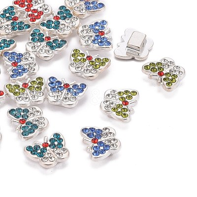Alloy Rhinestone Beads X-RB-D018-S-M-LF-1