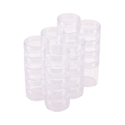 Plastic Bead Storage Containers with Lids and 30PCS Mini Storage Jars X-C020Y-1