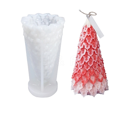 3D Christmas Tree DIY Candle Silicone Molds LS-CAND-B002-09B-1