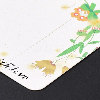 Square Paper Hair Clip Display Cards DIY-B061-01B-09-1