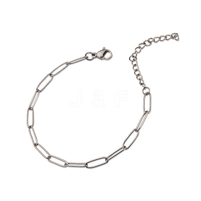 304 Stianless Steel Paperclip Chains STAS-CJC0003-18P-07-1