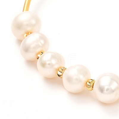 Natural Pearl Bead Bangle for Girl Women BJEW-JB06829-1