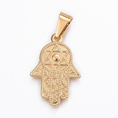 304 Stainless Steel Pendants STAS-H372-13G-1