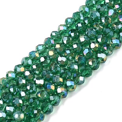 Electroplate Glass Beads Strands LS-EGLA-A044-T3mm-B18-1