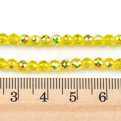 Electroplate Transparent Glass Beads EGLA-B013-02A-AB02-1