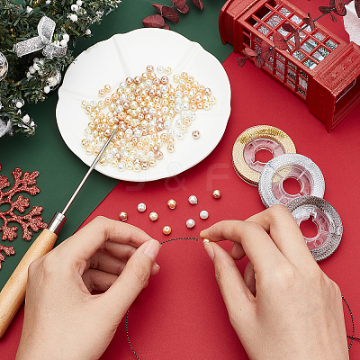 DIY Imitation Pearl Bracelet Necklace Making Kit DIY-PH0009-35-1