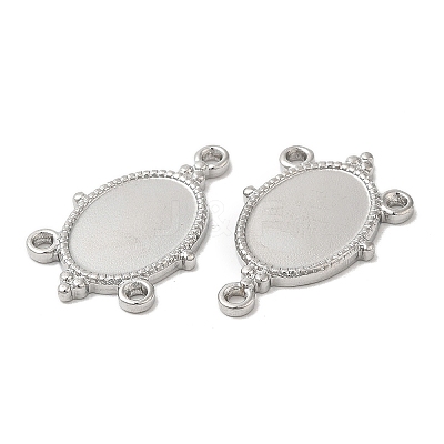 Non-Tarnish 304 Stainless Steel Cabochon Connector Settings STAS-L020-017P-1