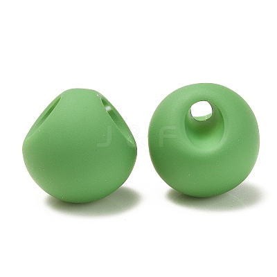 Rubberized Acrylic Beads OACR-G012-05H-1