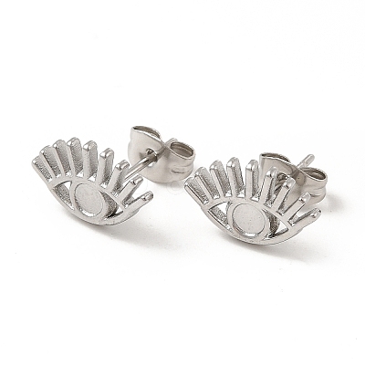 Non-Tarnish 304 Stainless Steel Stud Earring Finding STAS-E180-05P-1
