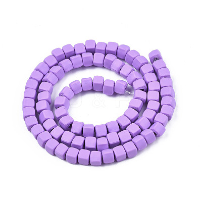 Handmade Polymer Clay Beads Strands CLAY-S092-78H-1