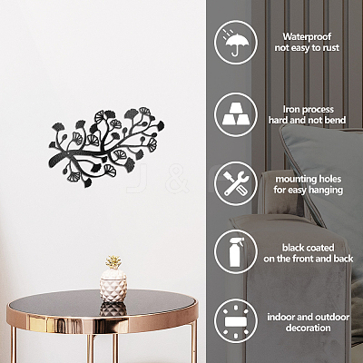 Iron Wall Art Decorations HJEW-WH0067-375-1