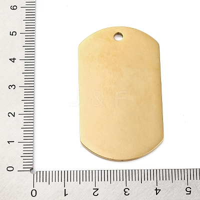 201 Stainless Steel Pendants STAS-R002-02G-02-1