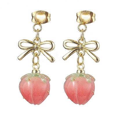4Pairs 4 Colors Resin Stud Earring EJEW-TA00481-1