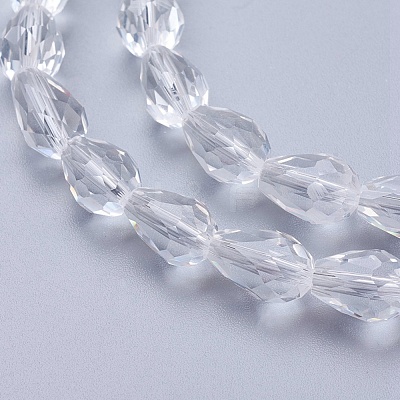 Glass Beads Strands X-GLAA-R024-11x8mm-12-1