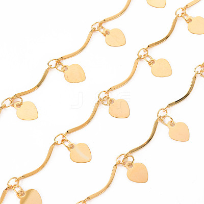 Handmade Brass Bar Scalloped Bar Chain CHC-S012-094-1