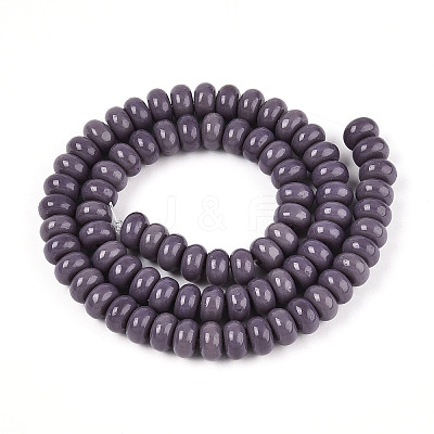 Opaque Solid Color Glass Beads Strands LS-GLAA-ZX008-8mm-18S-1