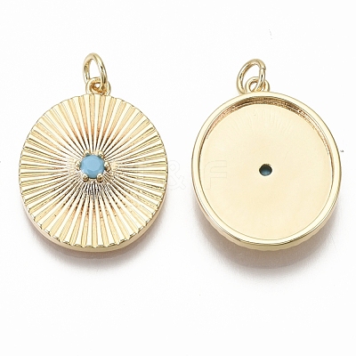 Brass Pendant Cabochon Settings KK-R136-014-NF-1