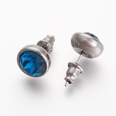 304 Stainless Steel Stud Earrings EJEW-F182-A16-1