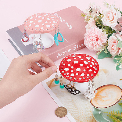 2Pcs 2 Colors Resin Earring Display Stands EDIS-CP0001-01-1