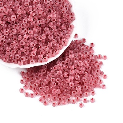 6/0 Transparent Inside Colours Glass Seed Beads SEED-N008-08L-1