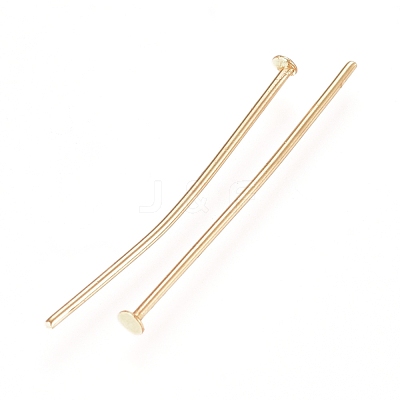 304 Stainless Steel Flat Head Pins X-STAS-L238-006F-G-1