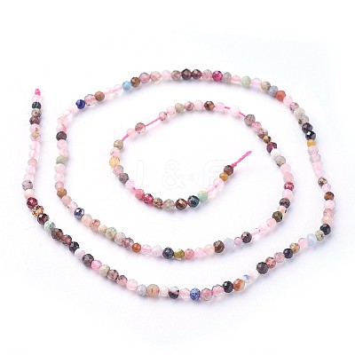 Natural Mixed Gemstone Beads Strands G-F619-21-3mm-1
