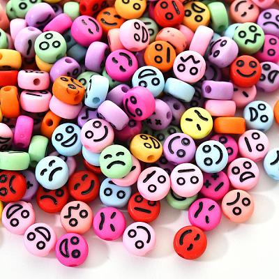 Opaque Acrylic Beads MACR-YW0001-22I-1