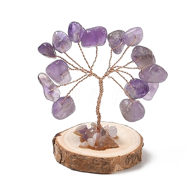 Natural Amethyst Chips Tree of Life Decorations GG-CBAEDF6-01P-1