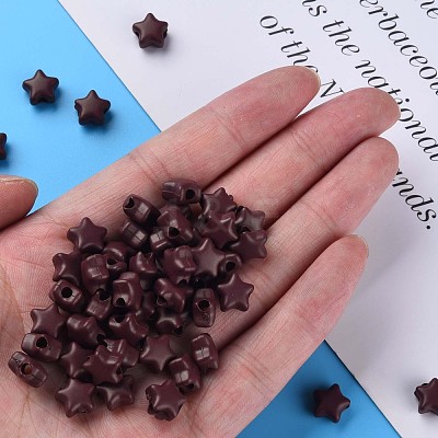 Spray Painted Acrylic Beads MACR-S373-45-O02-1