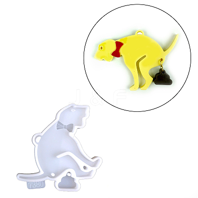 DIY Christmas Theme Pendant Food Grade Silicone Molds XMAS-PW0001-013B-1