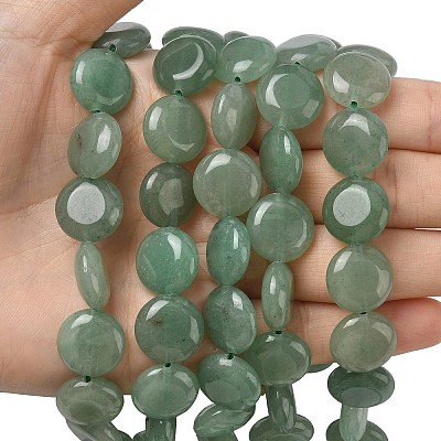 Natural Green Aventurine Beads Strands G-L648-B24-15mm-01-1