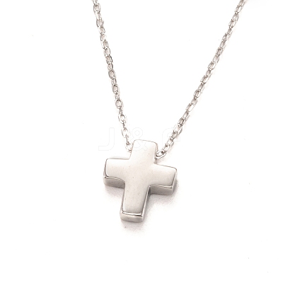 Anti-Tarnish Rhodium Plated 925 Sterling Silver Pendant Necklaces NJEW-H209-01P-1
