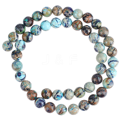 1 Strand Natural Imperial Jasper Bead Strands G-PA0002-62-1