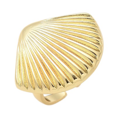 Brass Cuff Finger Rings for Women RJEW-U033-09G-01-1