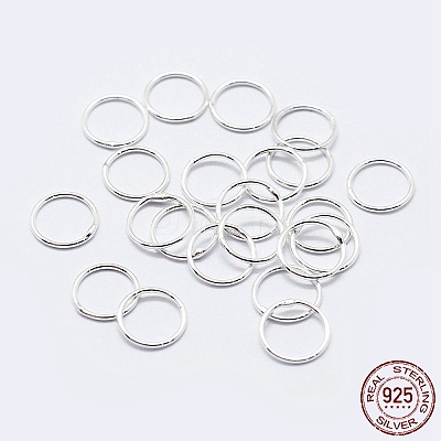 925 Sterling Silver Soldered Closed Jump Rings STER-F036-03S-1x4-1