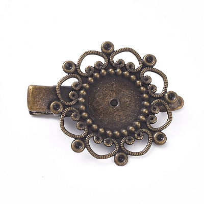 Hair Accessories Iron Alligator Hair Clip Findings LS-IFIN-L035-01AB-NF-1