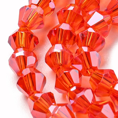 Transparent Electroplate Glass Beads Strands LS-EGLA-A039-T2mm-A14-1