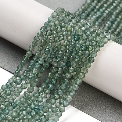 Natural Green Apatite Beads Strands G-G105-A01-02-1