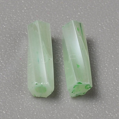 Opaque Colours Glass Twist Bugle Beads GLAA-WH0039-08F-1
