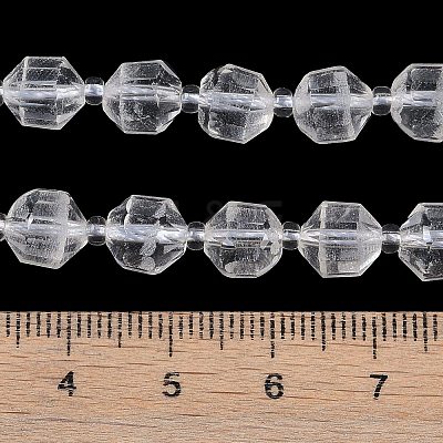 Natural Quartz Crystal Beads Strands G-O201B-103F-1