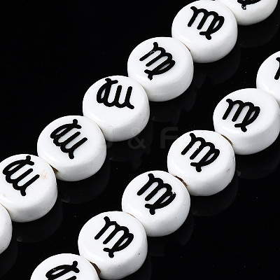 Handmade Porcelain Ceramic Beads Strands PORC-S502-032J-1