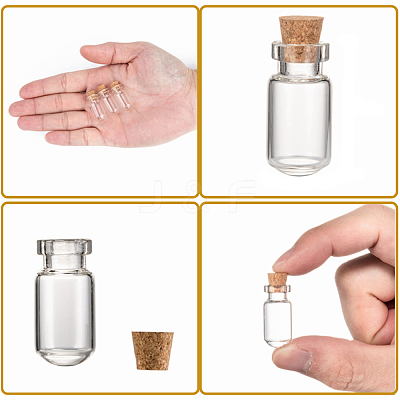 Glass Jar Bead Containers CON-Q017-1