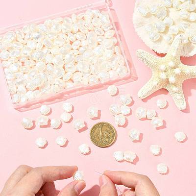200Pcs 2 Styles ABS Imitation Pearl Beads OACR-FS0002-31-1