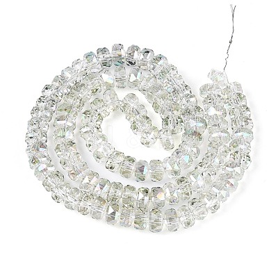 Electroplate Transparent Glass Beads Strands EGLA-N022-05B-C10-1