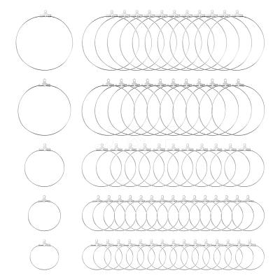 20Pcs 5 Size 304 Stainless Steel Pendants STAS-LS0001-12S-1