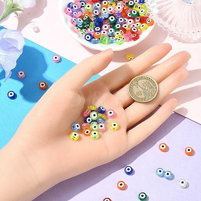 200Pcs Transparent Acrylic Beads TACR-YW0002-08M-1