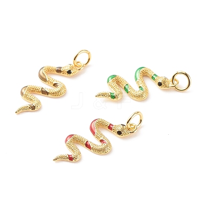 Brass Micro Pave Cubic Zirconia Pendants ZIRC-P094-13-RS-1