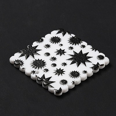 Opaque Acrylic Pendants SACR-P014-12A-1